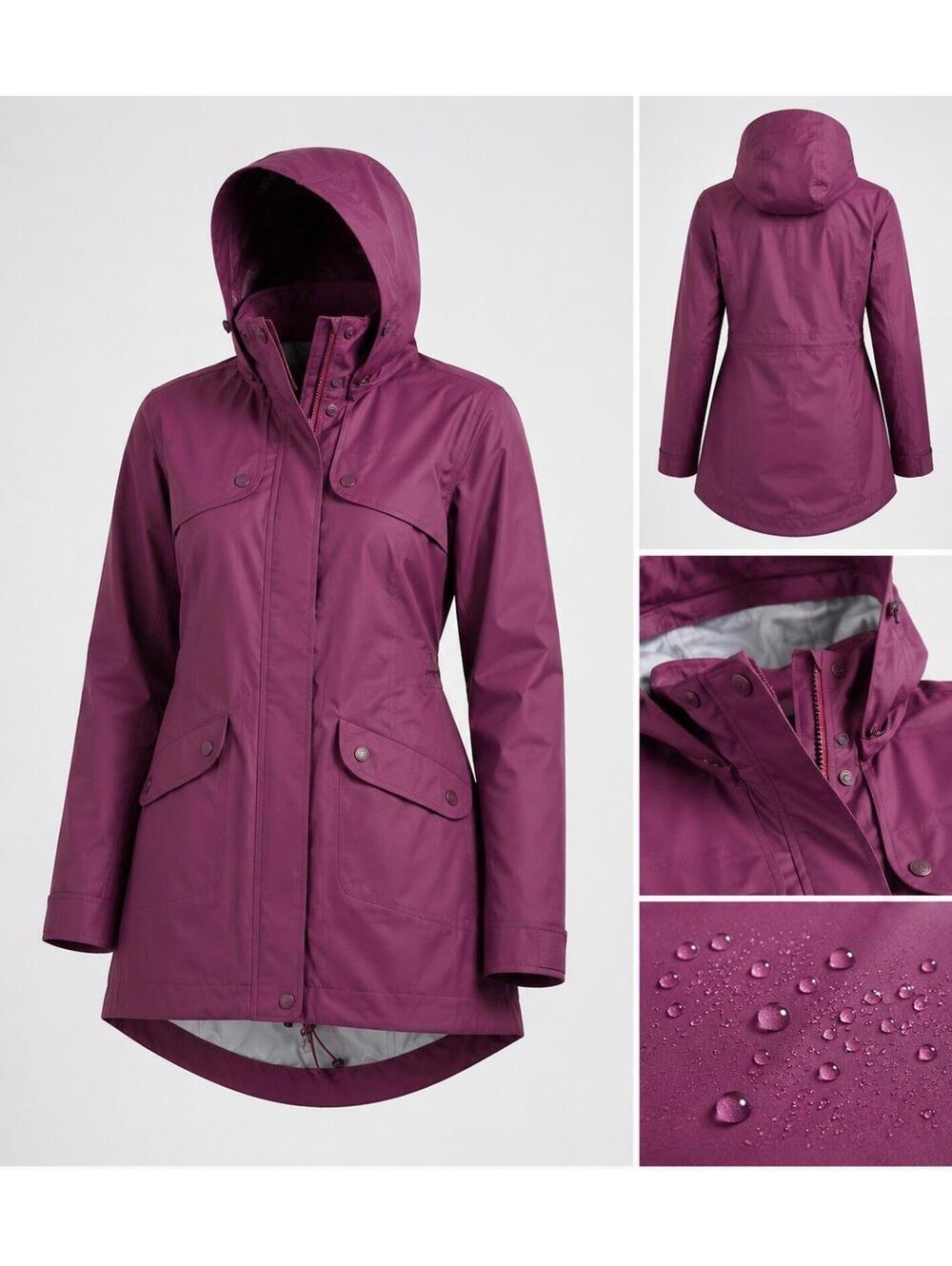 Athleta Overcast Coat Jacket, Chianti Purple SIZE XXS NWOT